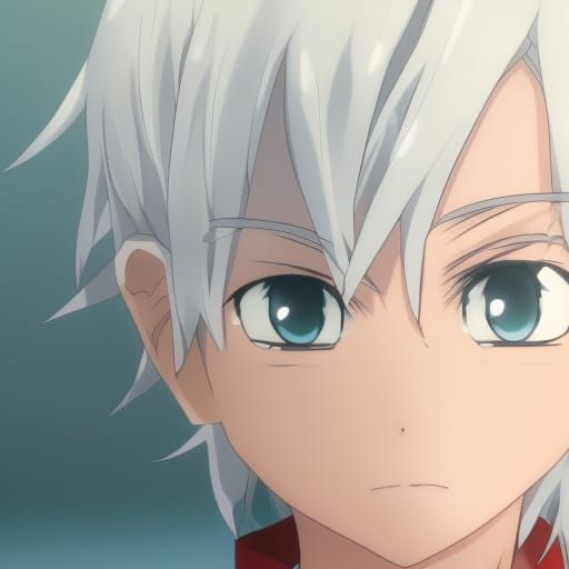 Cute Anime Boy with Hearing Aids in 8k