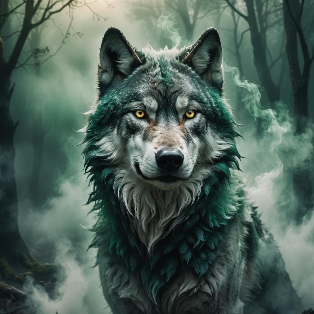 Green wolf