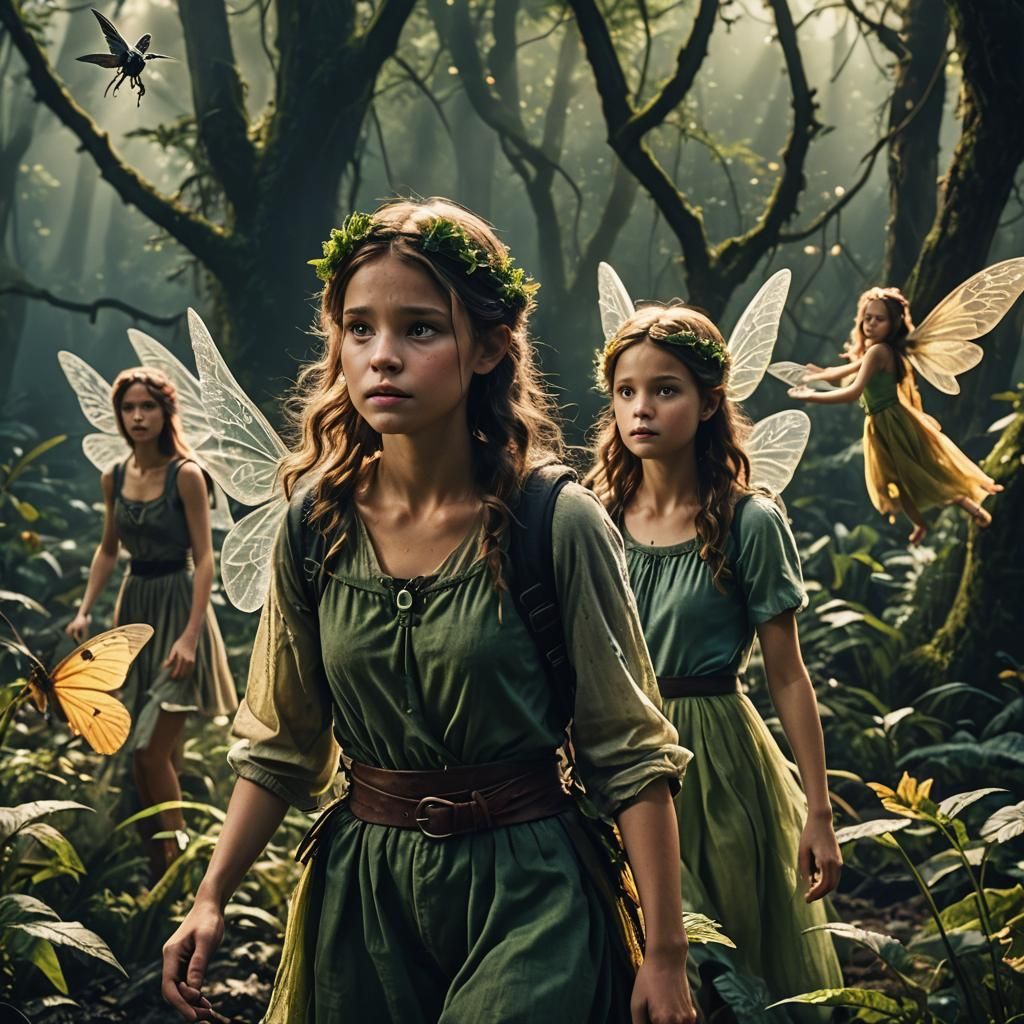 Fairies Movie Poster in Cinematic Style