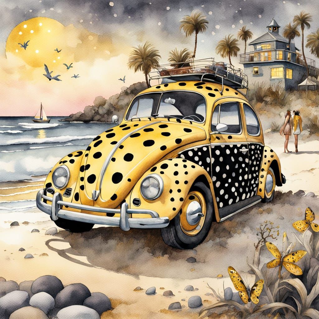 Beachin' in my Polka Dot Bug
