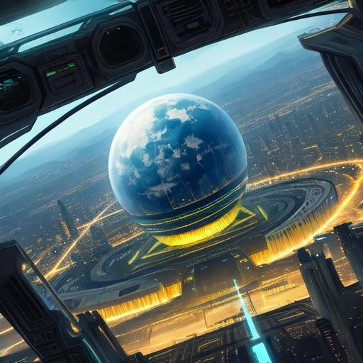 Futuristic Alien Cityscape