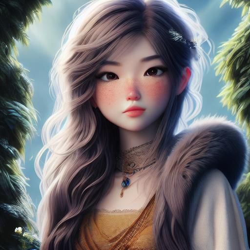 Semi-Realism Portrait Generated with LoRA Model