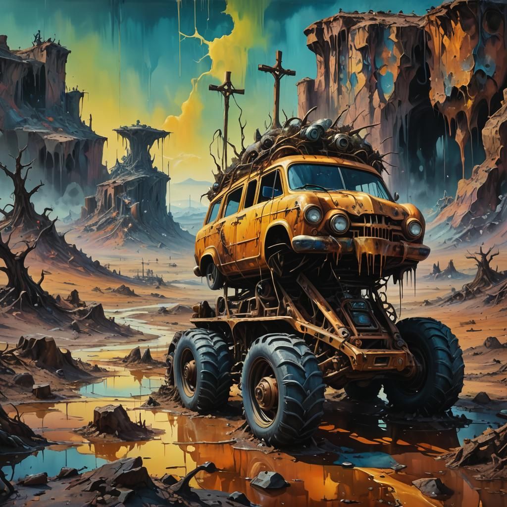 Surreal Creatures in a Dreamlike Landscape