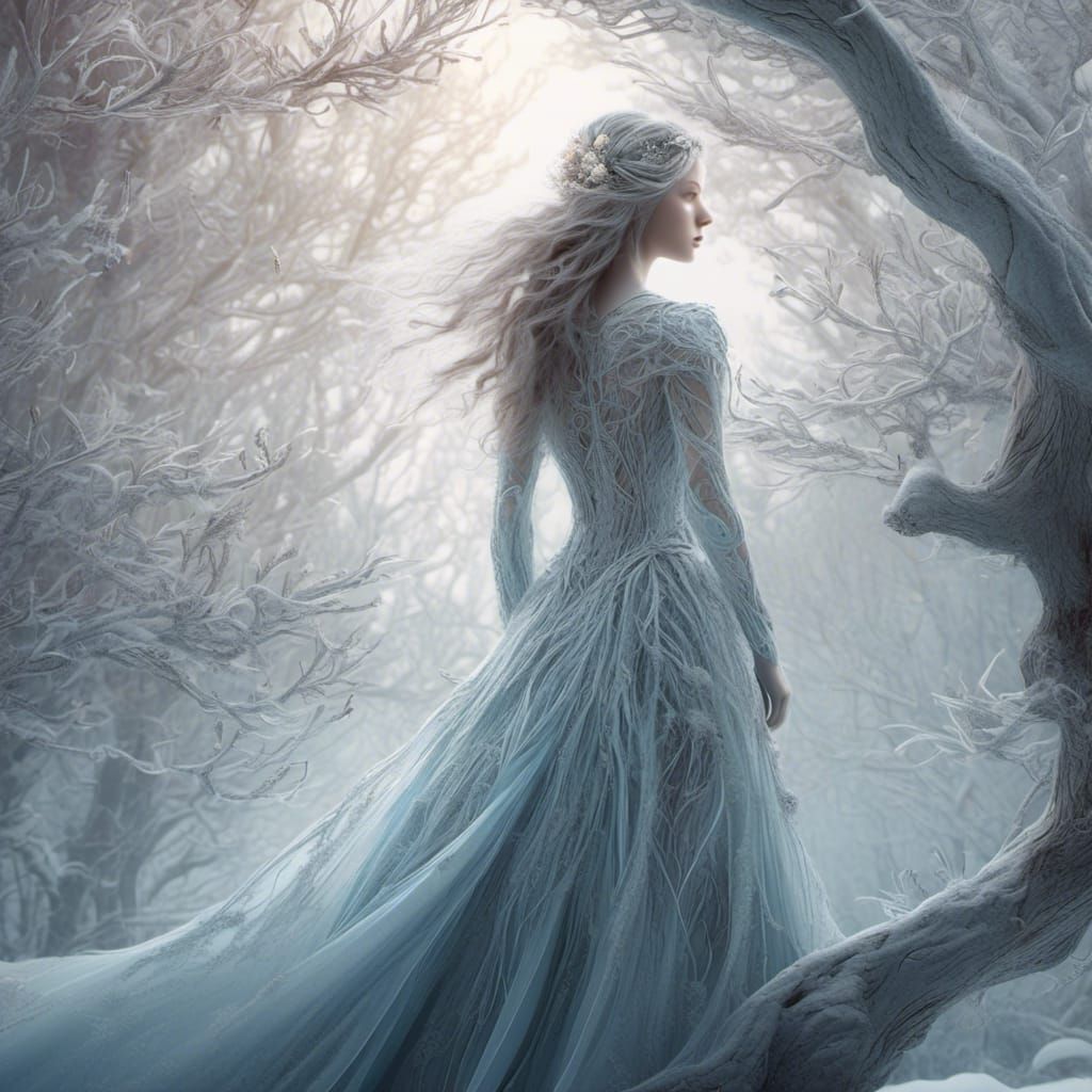 Stalking a winter garden