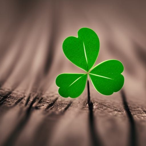 Lucky Four Leaf Clover in Natural Light