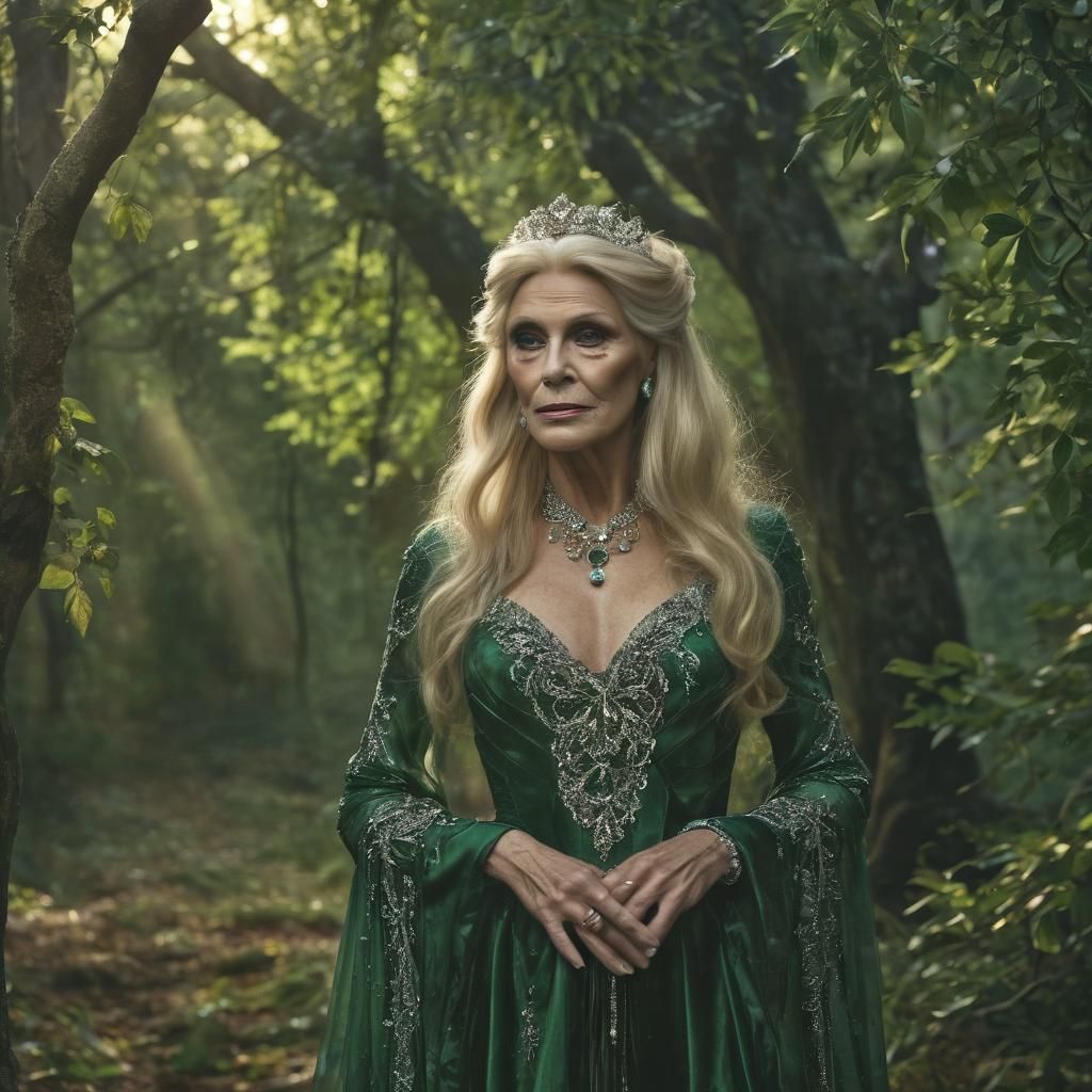 Queen Titania in Mystical Wood: Fantasy Concept Art