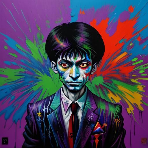 Kafka's Psychedelic Wonderland: Graffiti Art Explosion