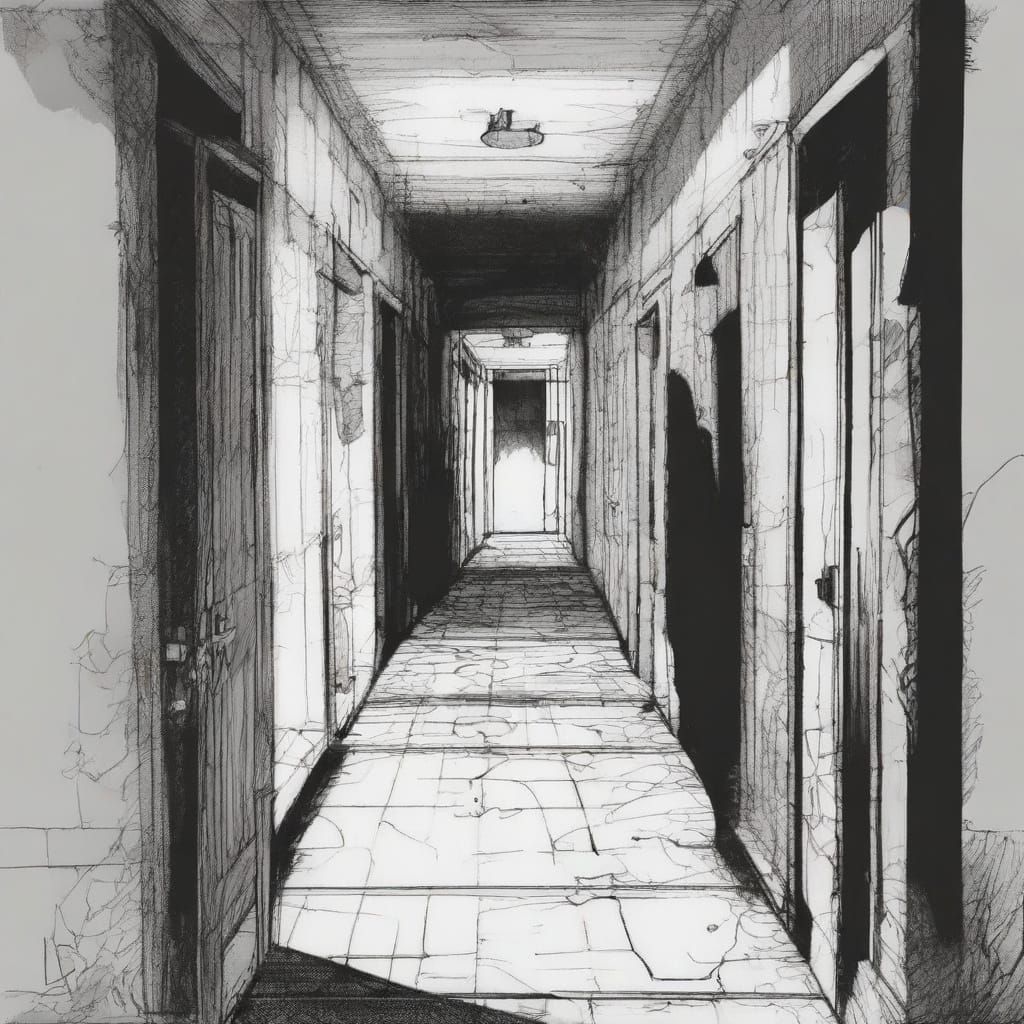 Creepy Shadows Dance in Abandoned Asylum Noir