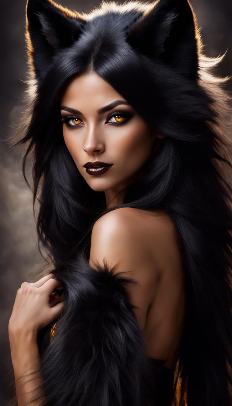A beautiful portrait of Brooke Monk werewolf