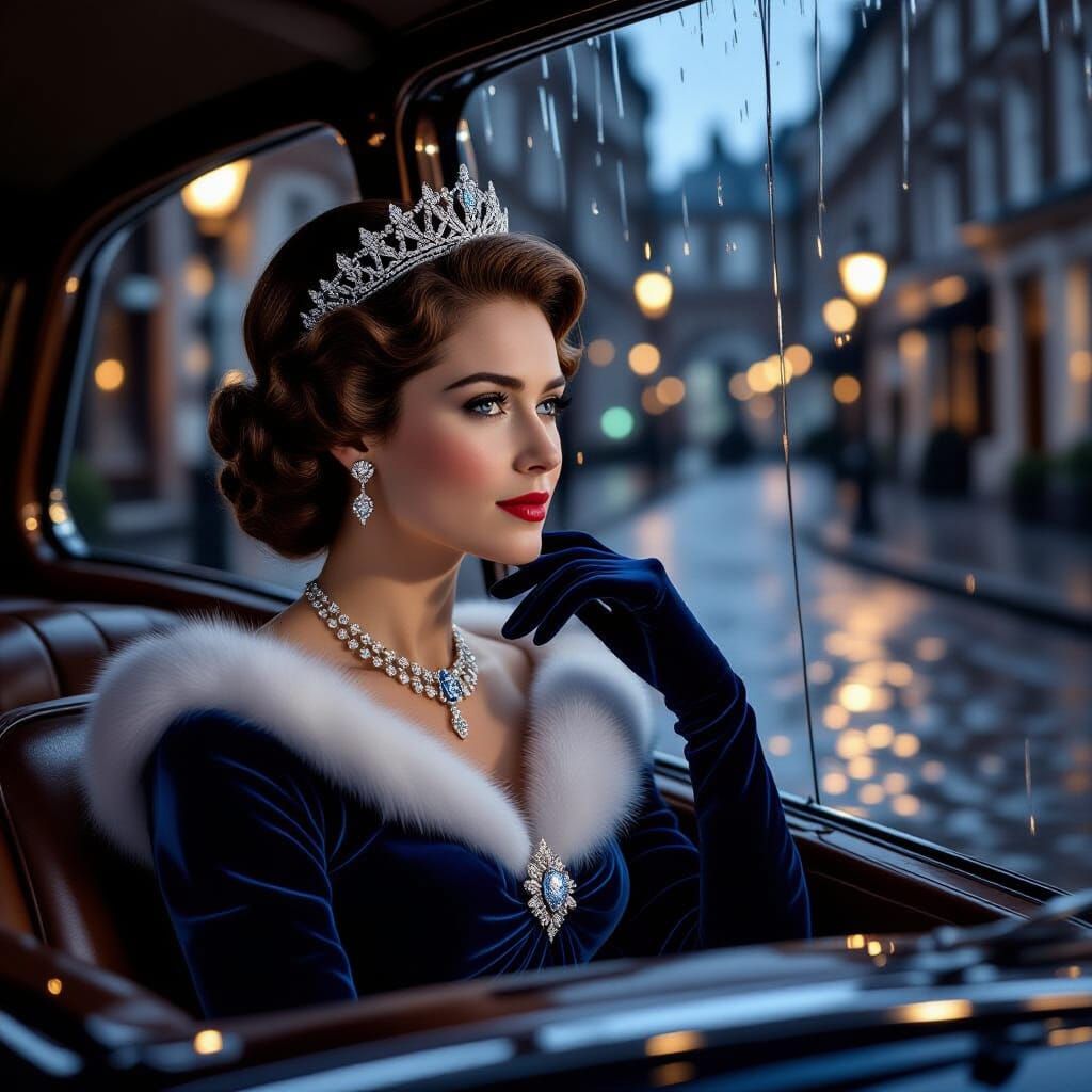 Princess in Bentley: Photorealistic 4K Masterpiece