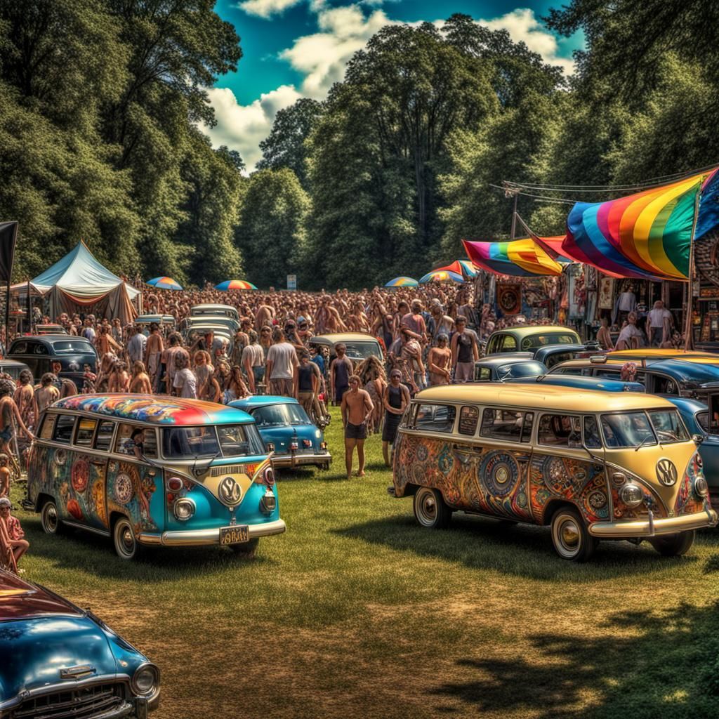 Woodstock Era: Hyperrealistic Cultural Revolution