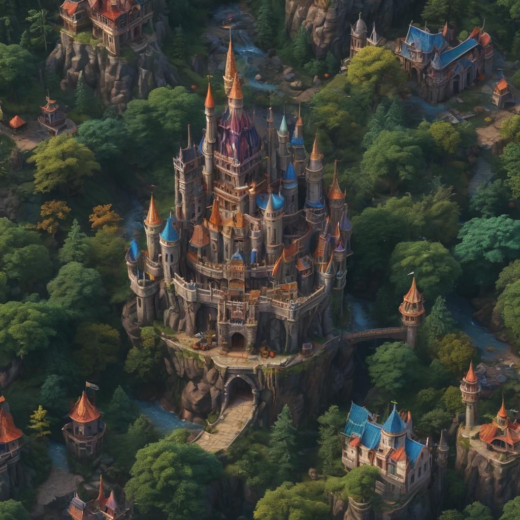 Wizard Kindergarten in Detailed Fantasy Concept Art