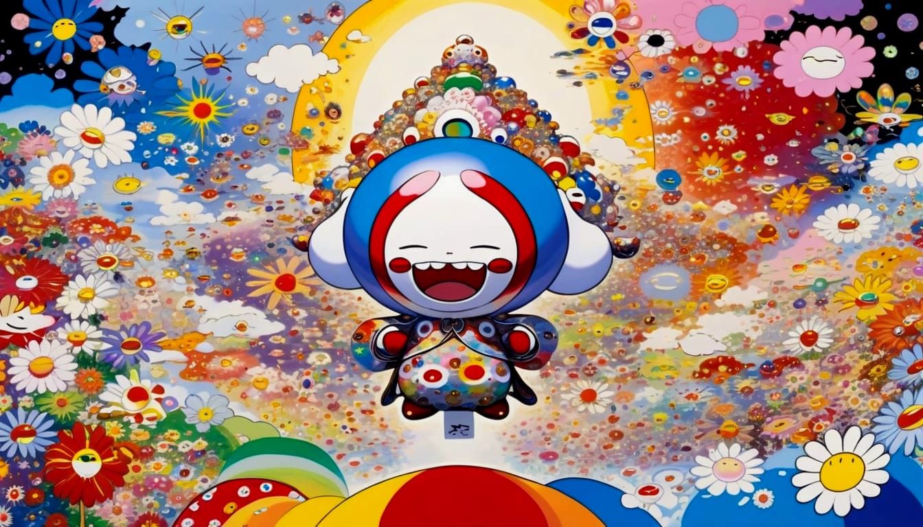 Healing Art Immersion in Cartoon Style