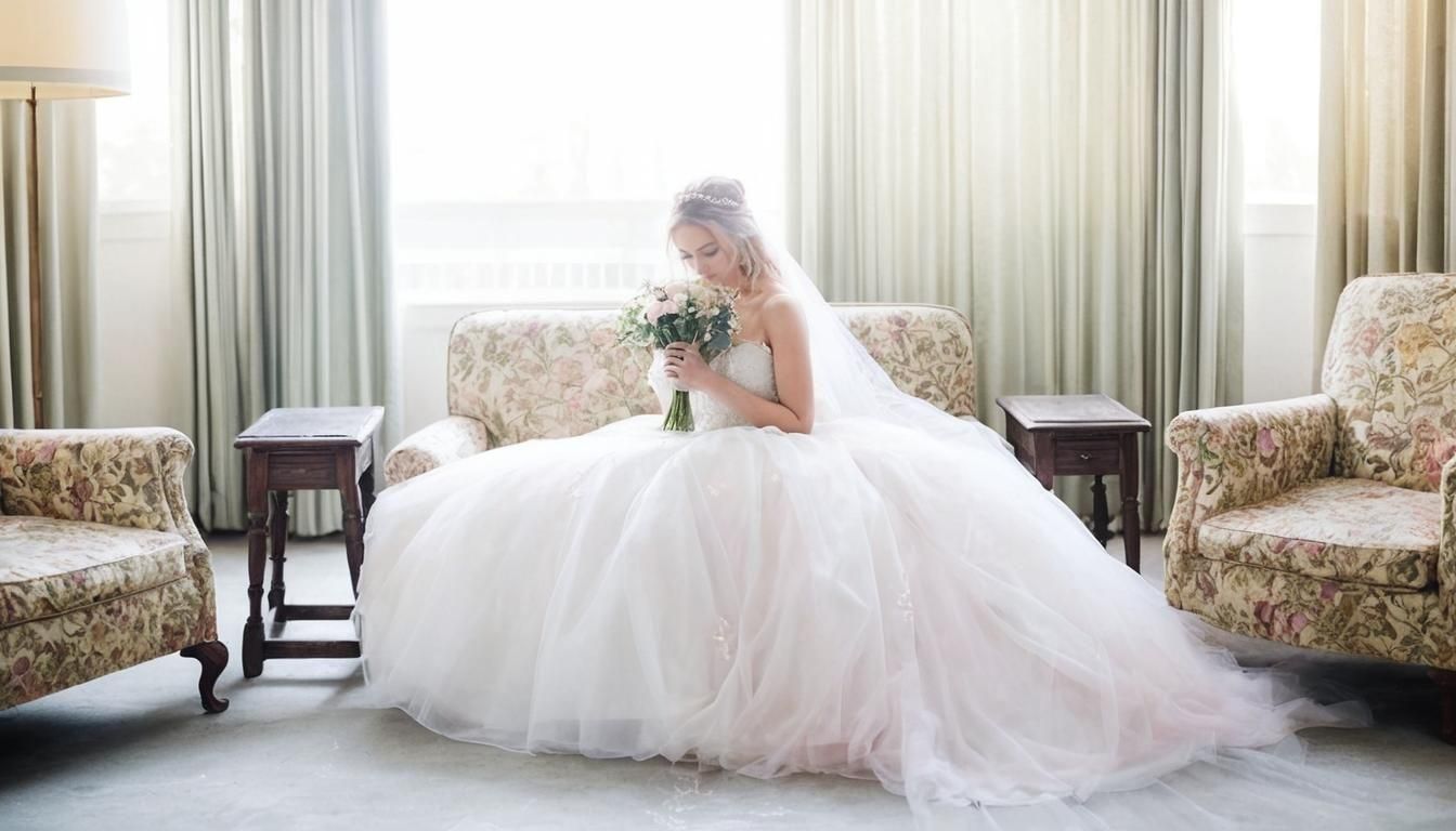 A pretty shy bride...