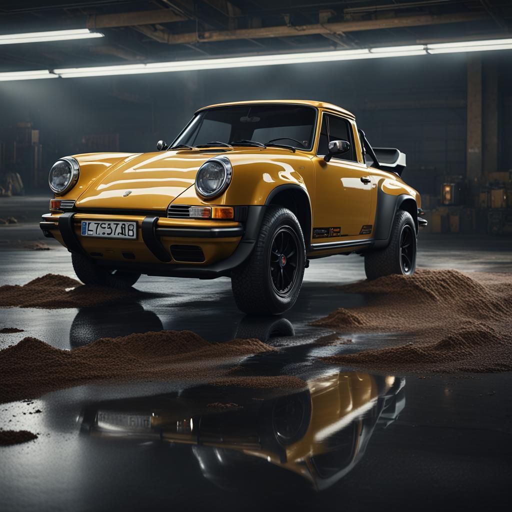 Porsche 911 Pickup Truck: Photorealistic Concept Art