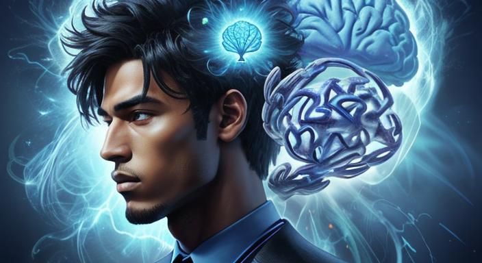 Mind Adapting to Manhood with Blue Aura