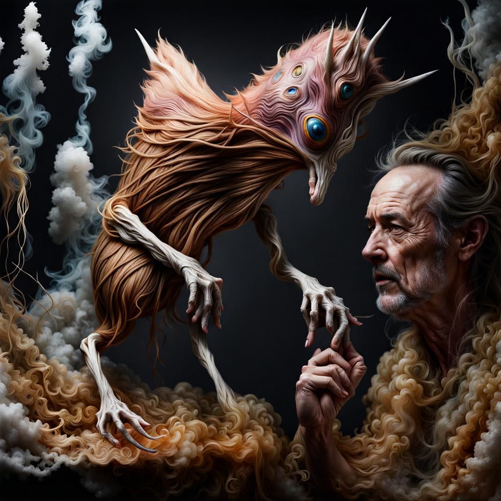 Surreal Biological Dreamscape in Magical Realism Style