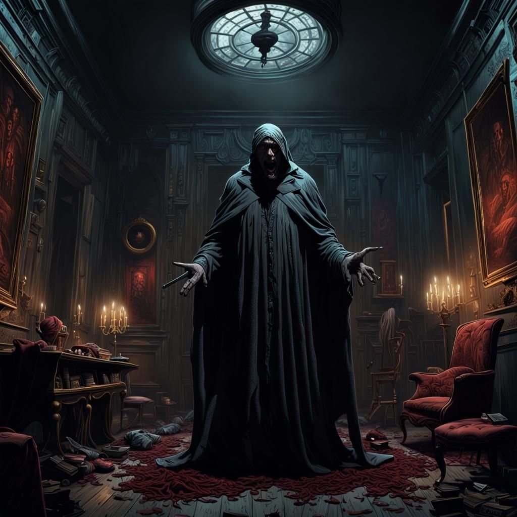 Dramatic Sinister Scene as Digital Matte Painting