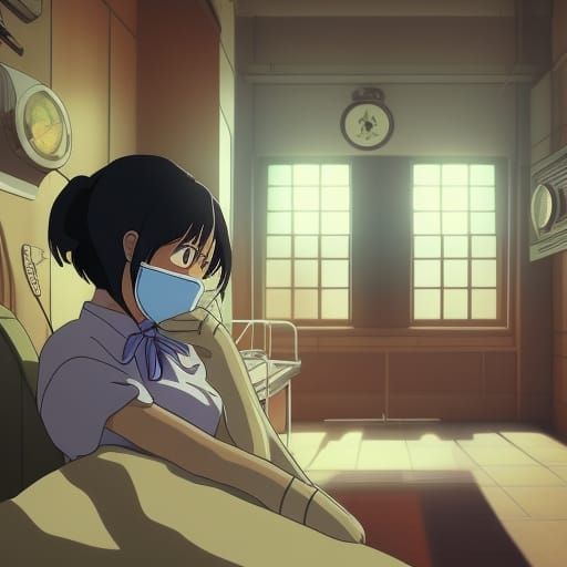 Maid in Hospital: Ghibli-esque Anime Key Visual