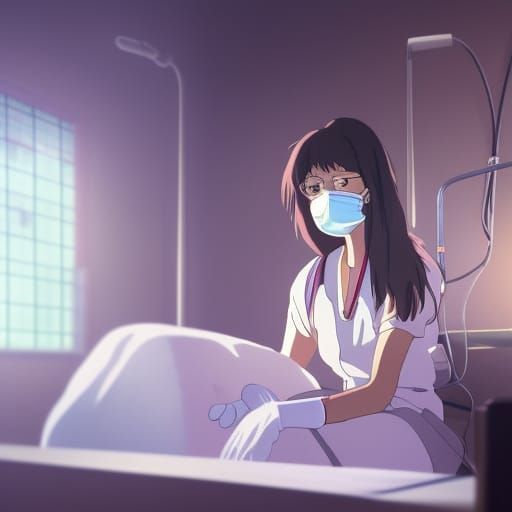 Maid in Hospital: Studio Ghibli Anime Visual