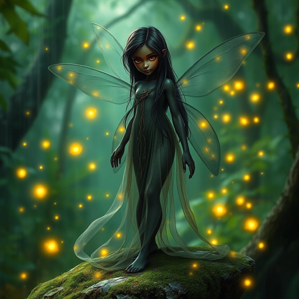 Enchanted Fairy in Emerald Forest