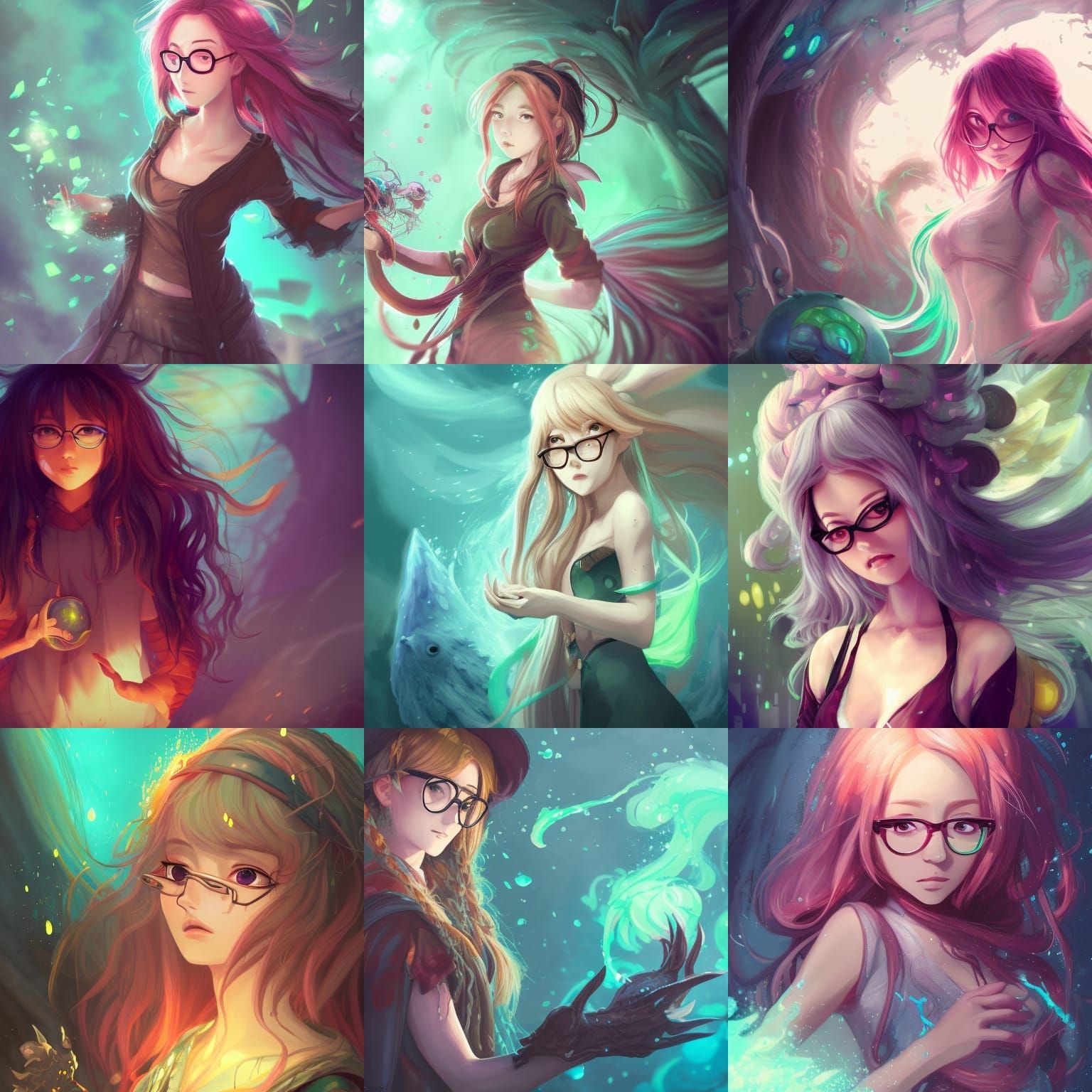 Slime Girl Fantasy Concept Art in Deep Color