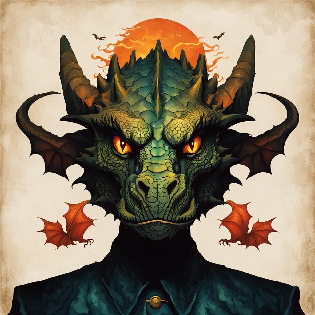 Dragon Silhouette Image