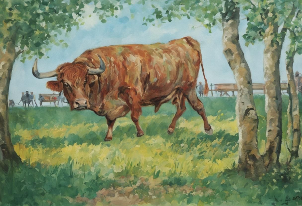 Surreal Melting Cow Pentecost Tradition, Salvador Dali Style