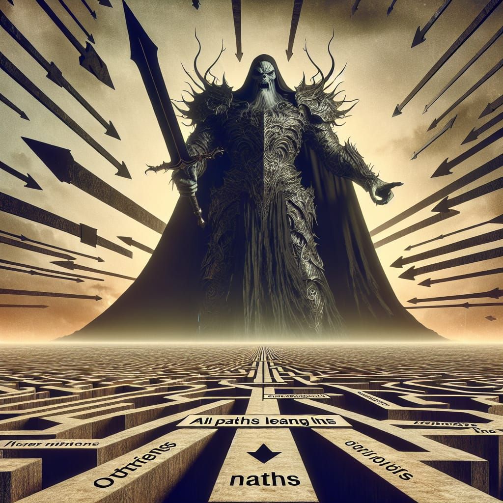 Epic Fantasy Overlord at Road Convergence