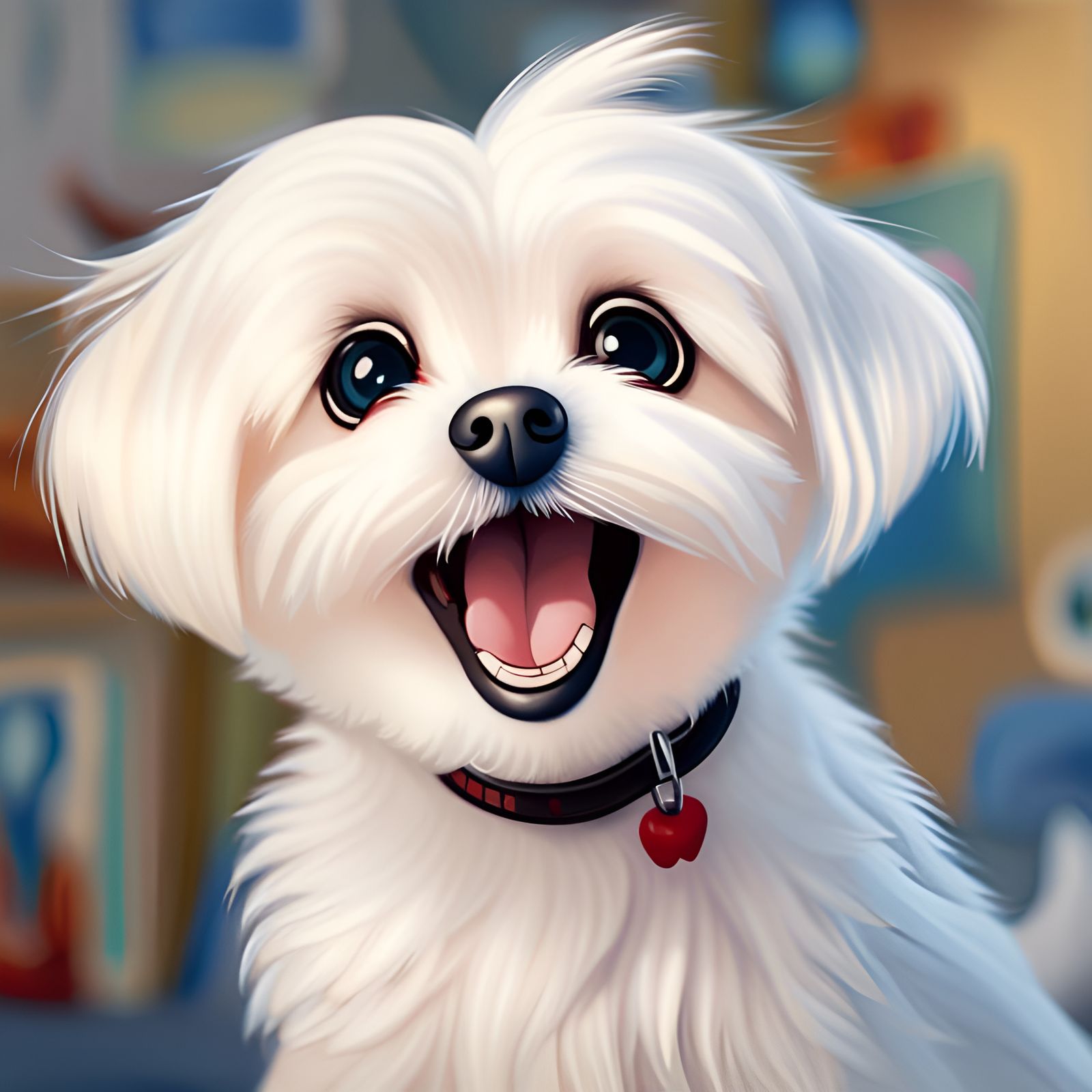 Excited Maltese