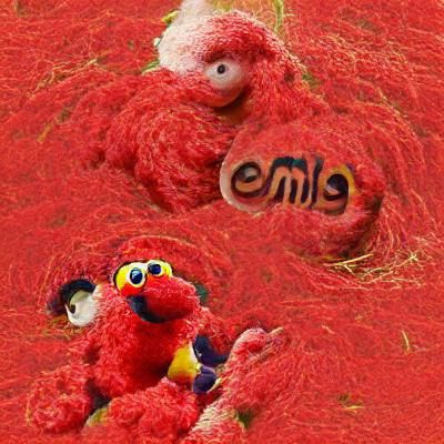 Elmo from Simple AI Image Prompt