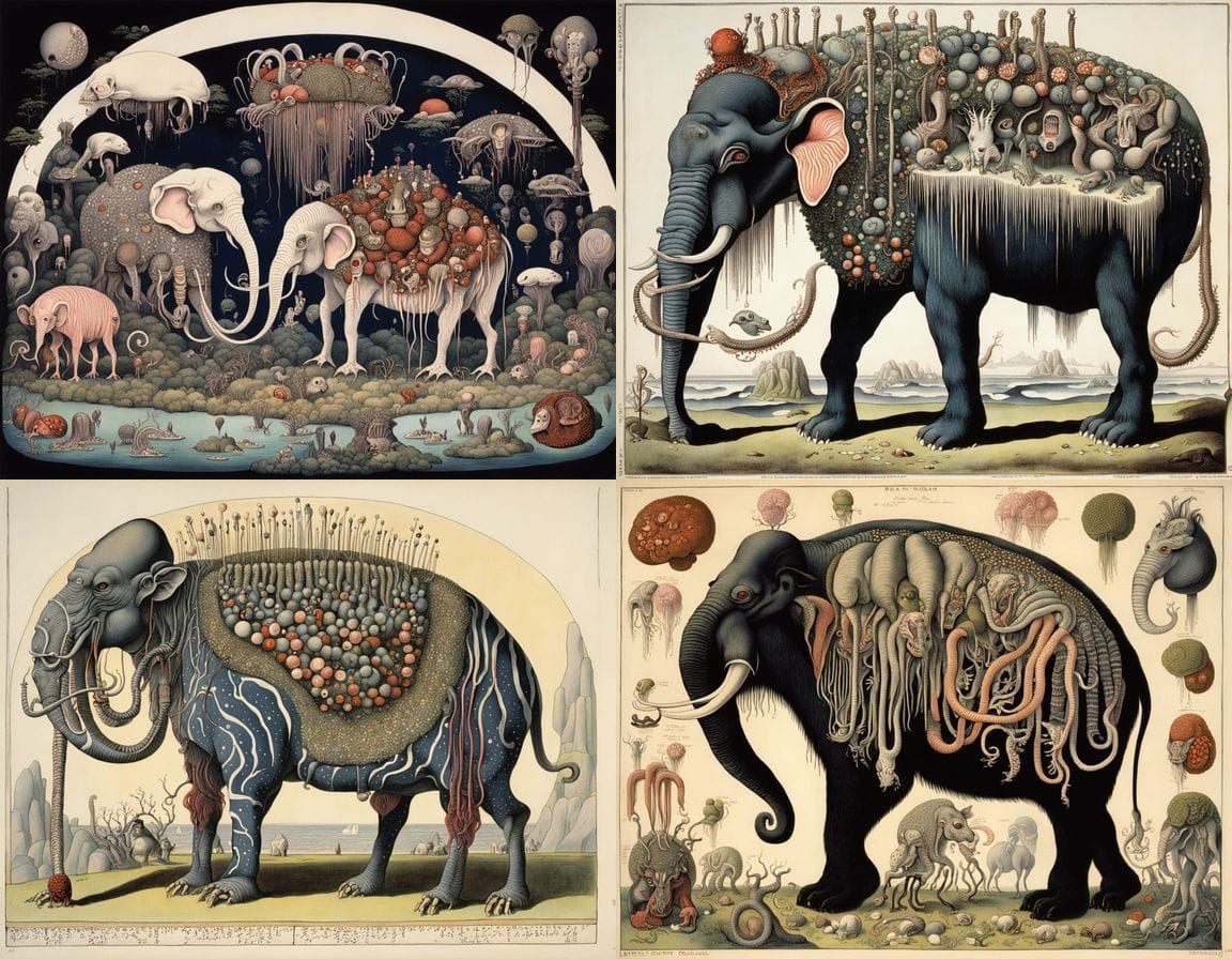 Mysterious Entangled Anatomy as Golden Age Illustration