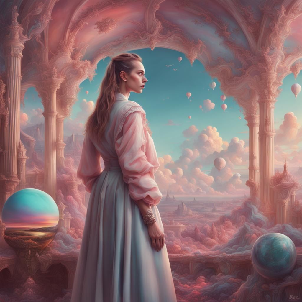 Woman Creates World in Pastel Palette