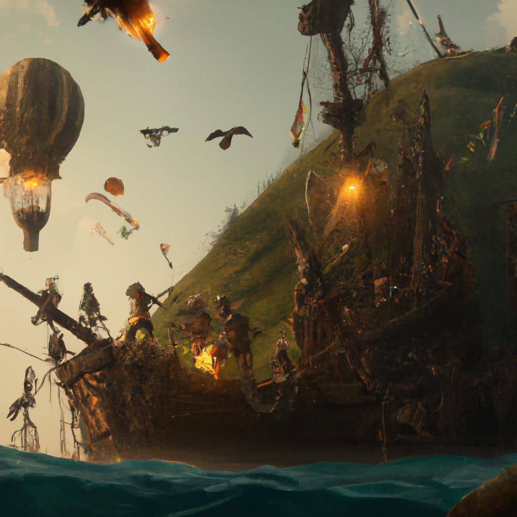 Epic Pirate Cinematic Digital Matte Painting