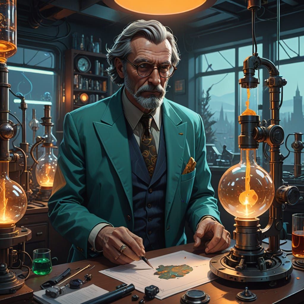 Eccentric Scientist Discovers Emerald Secret in Radiant Labo...