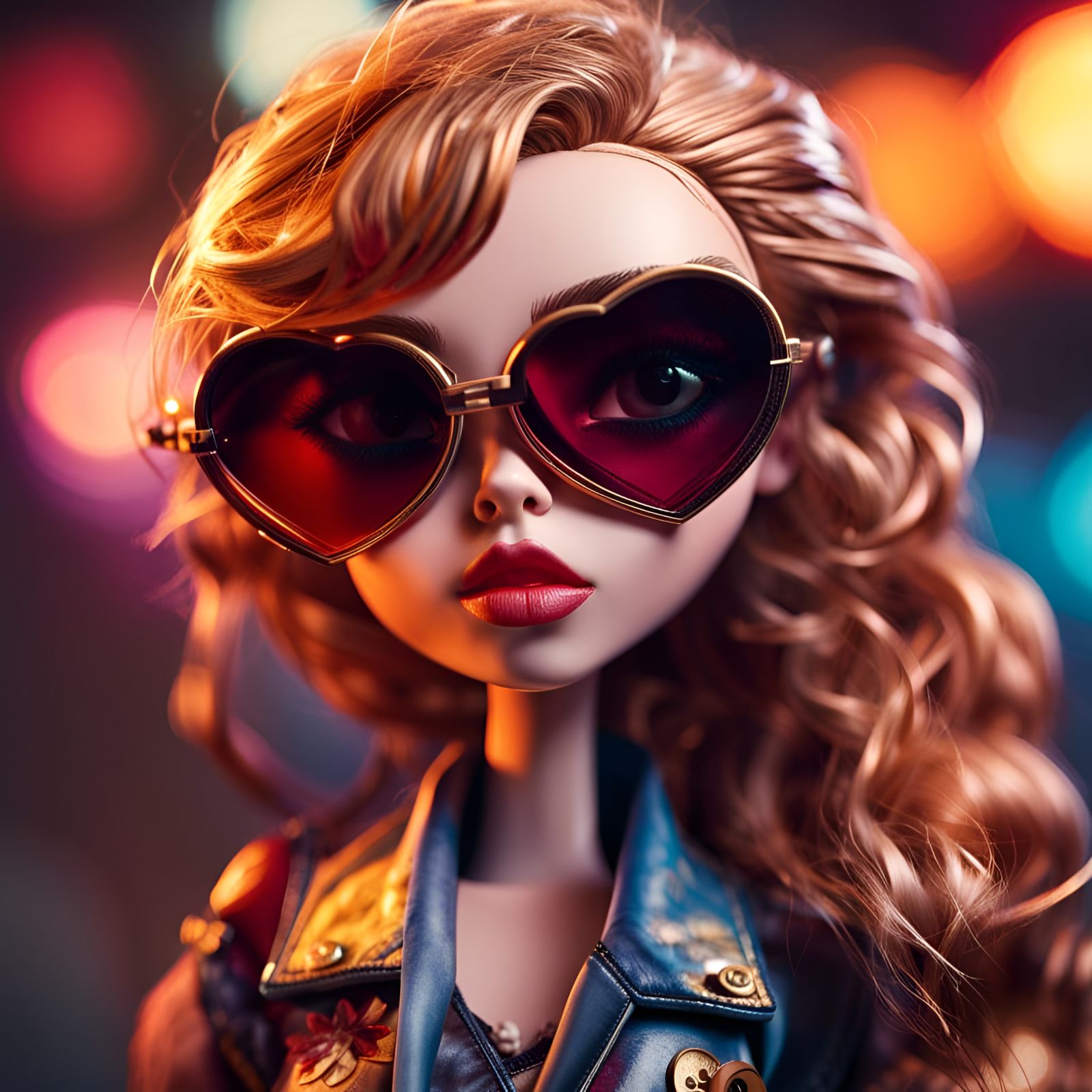 Bratz Doll with Heart Sunglasses in Hyperrealism