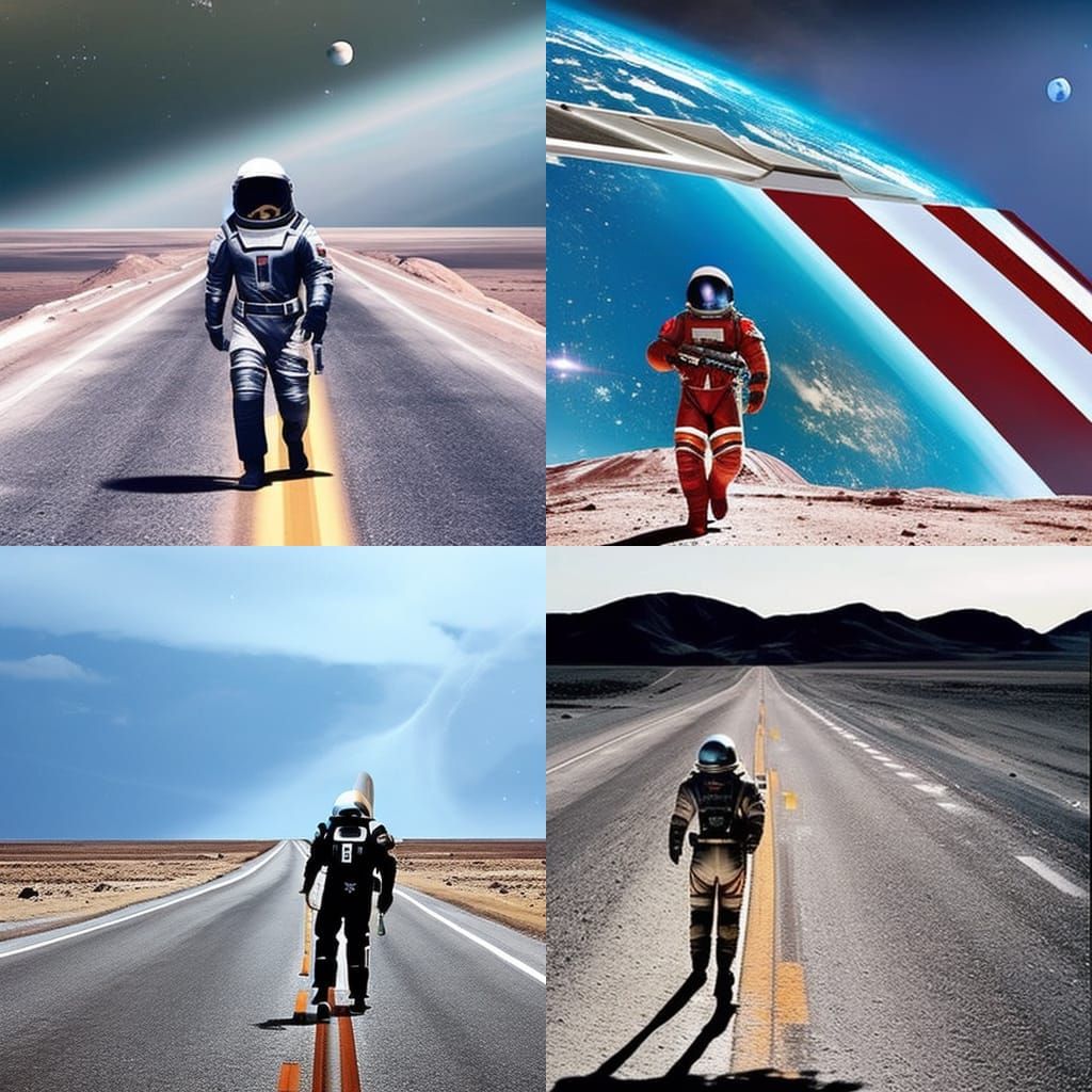 Astronaut's Breakdown on Interstellar Highway