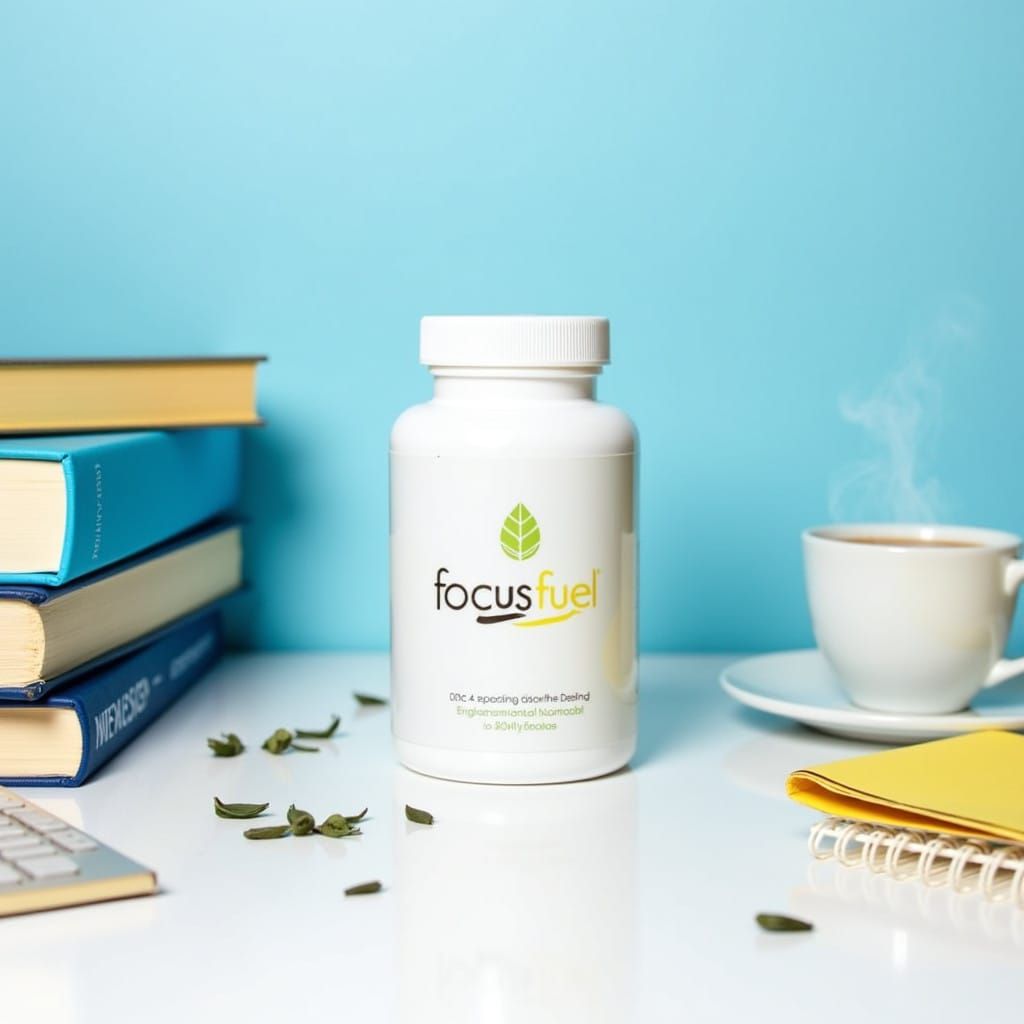 High-Resolution Product Photography of FocusFuel Supplement...