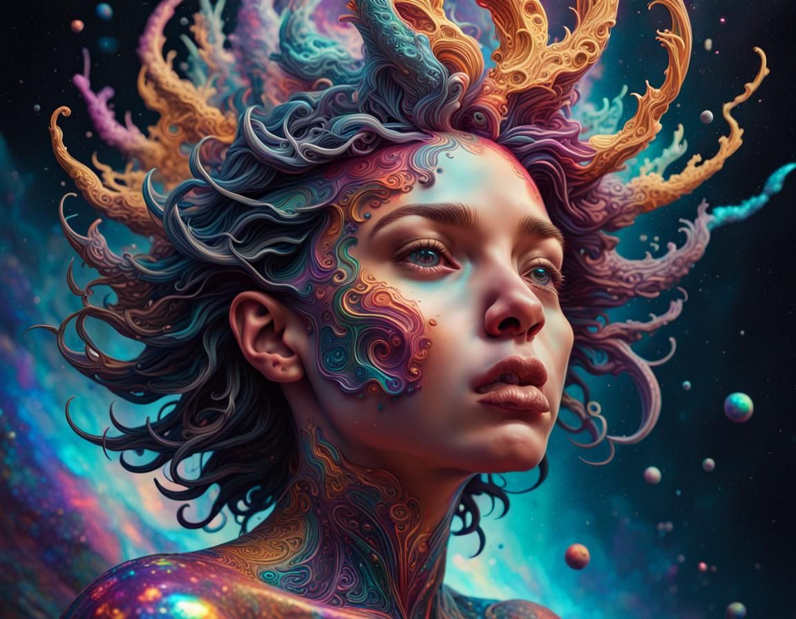 Holographic Astral Illustration of the Dark Subconscious