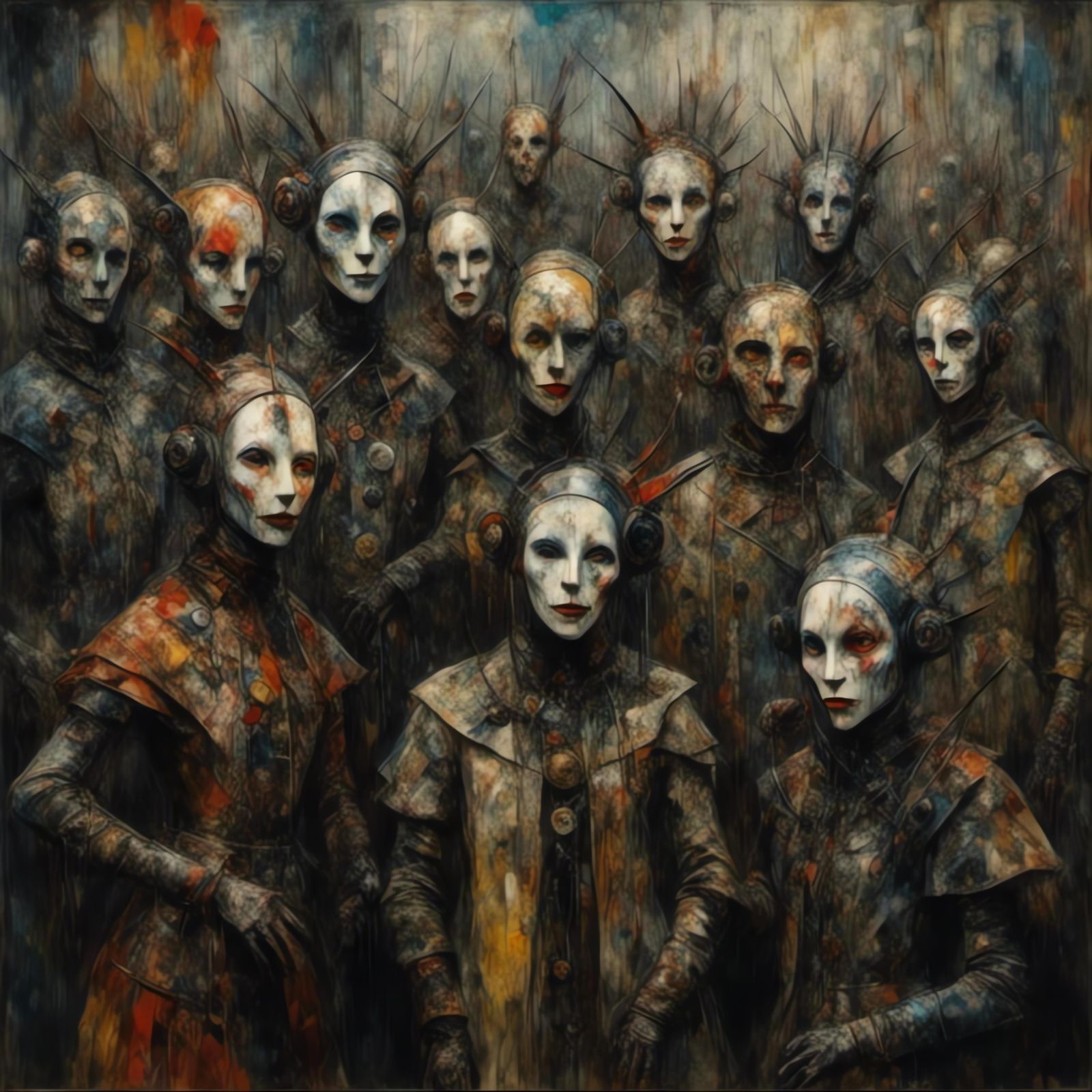 Vibrant Horror: A Neo-Expressionist Stage Spectacle