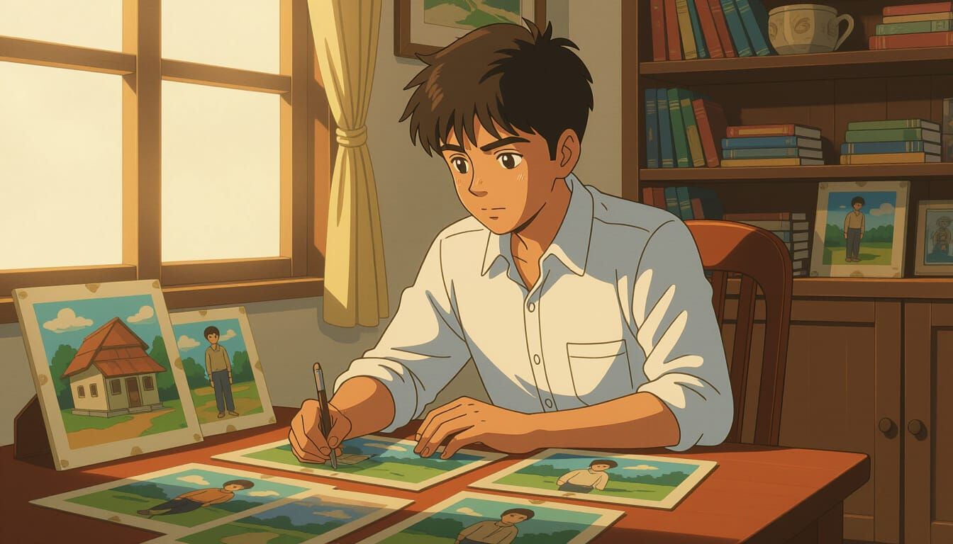 Determined Young Man Reflects on Family History