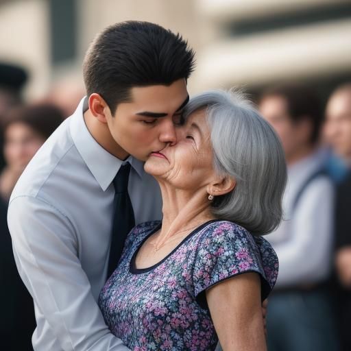 Passionate Kiss Captured in Realistic Photograph