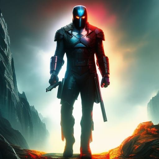 X-Man's Story: Intense Action Painting in Hyperrealism