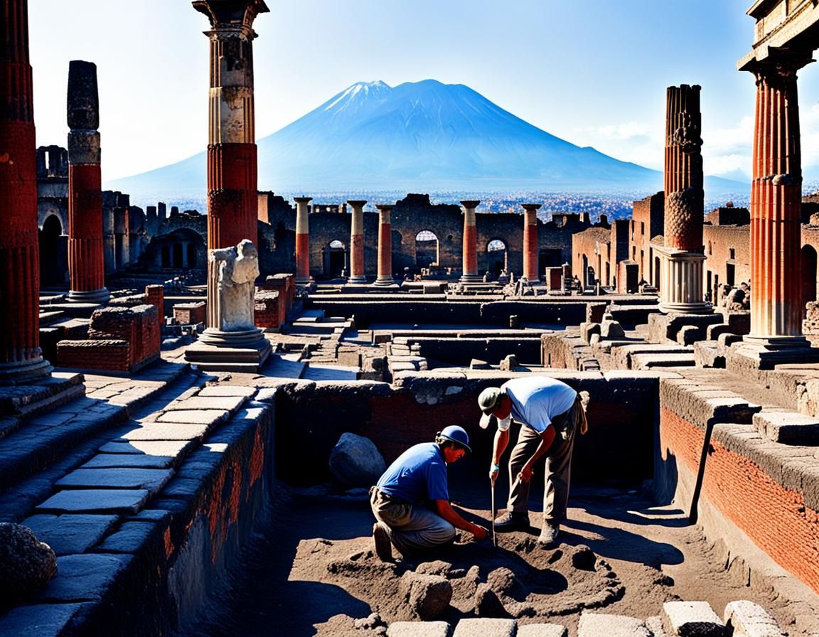 Archeologists Discover Art in Pompeii Ruins