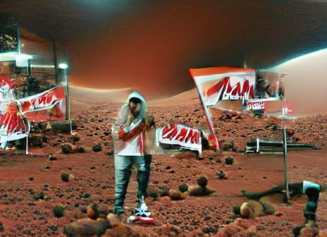 AI Generated Image of the Planet Mars