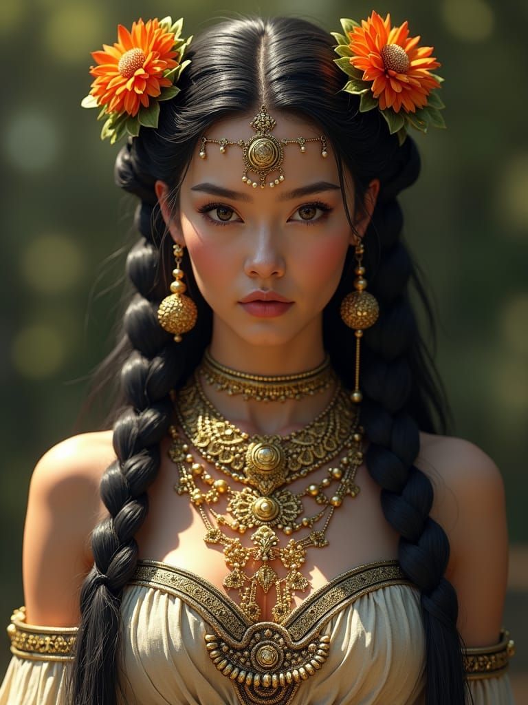 Elizabeth Taylor as Slavic Goddess Mokosh