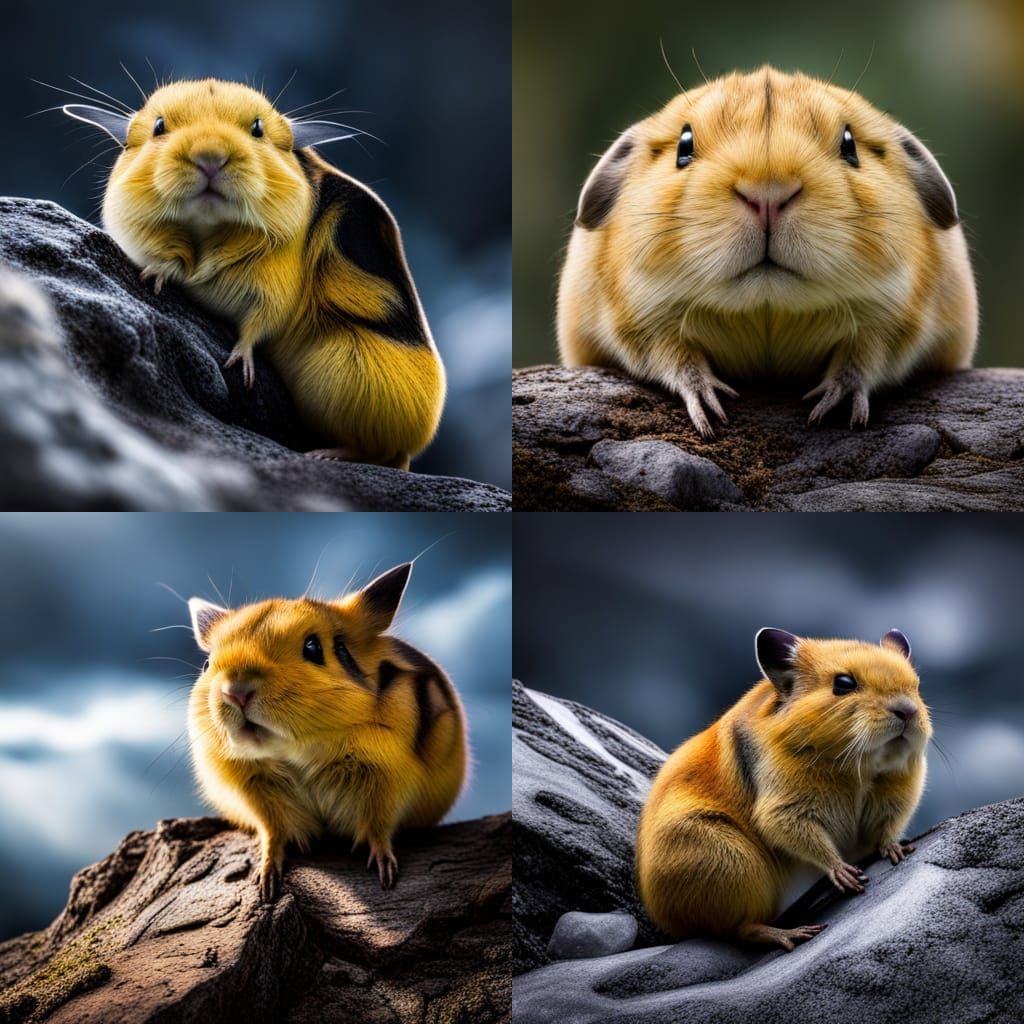 Hyperrealistic Pika God with Intricate Details