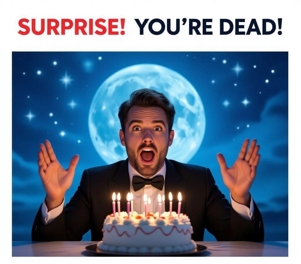 Man's Afterlife Surprise Deathday Party