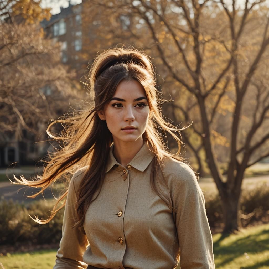 1960s Fashion Portrait in Vintage Black and White