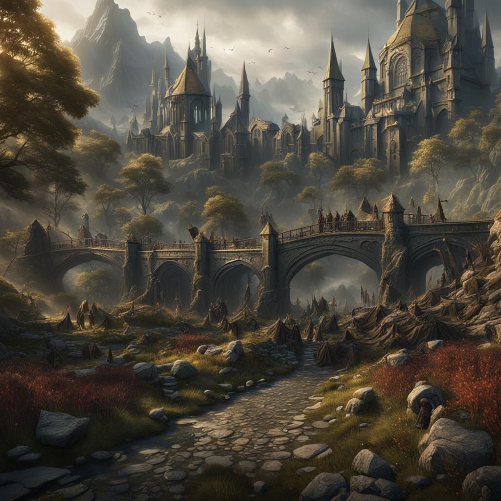 Zombie Invasion of Middle-earth: Fantasy Concept Art